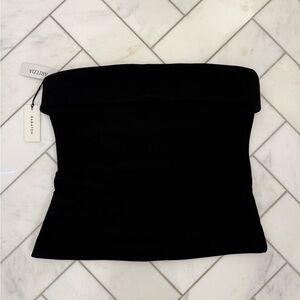 Aritzia Babaton FigureKnit Eyecatcher Strapless Top